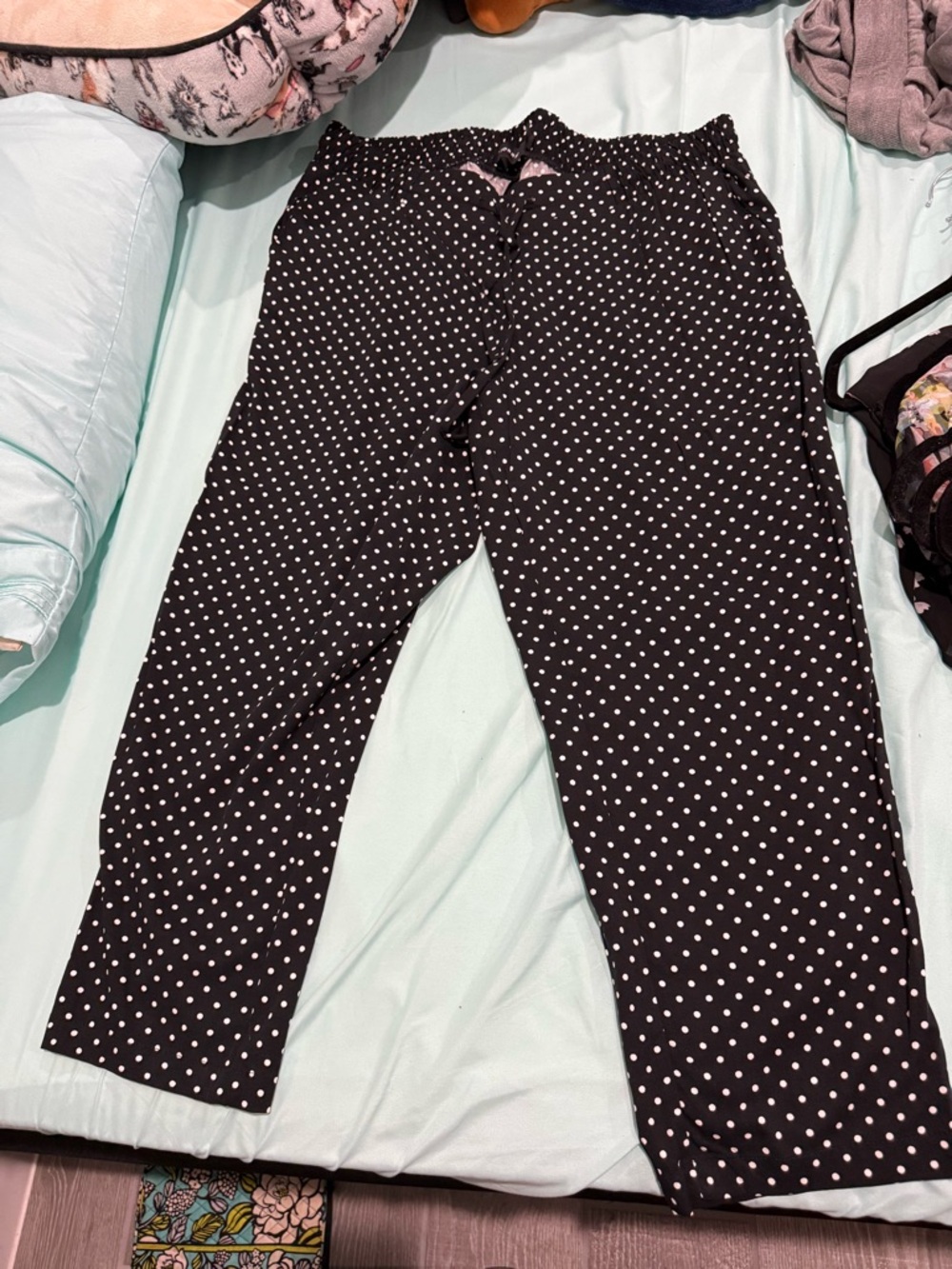 torrid Black Polka Dot Cropped Pants